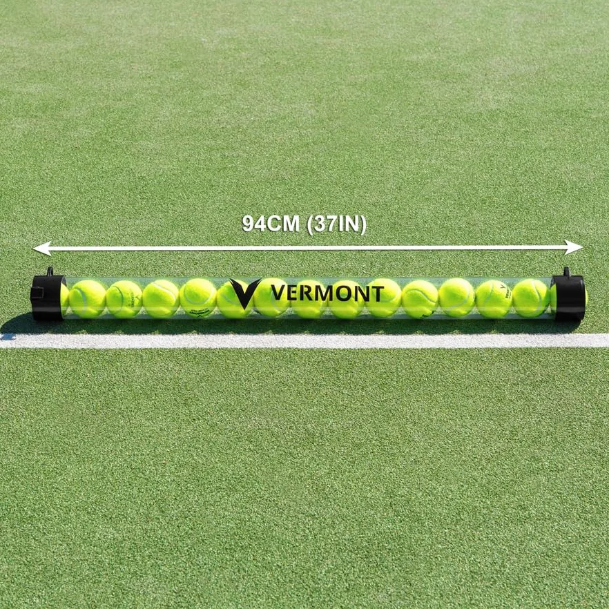 Vermont Recogepelotas Tenis Tubo 15 Pelotas PVC Duradera