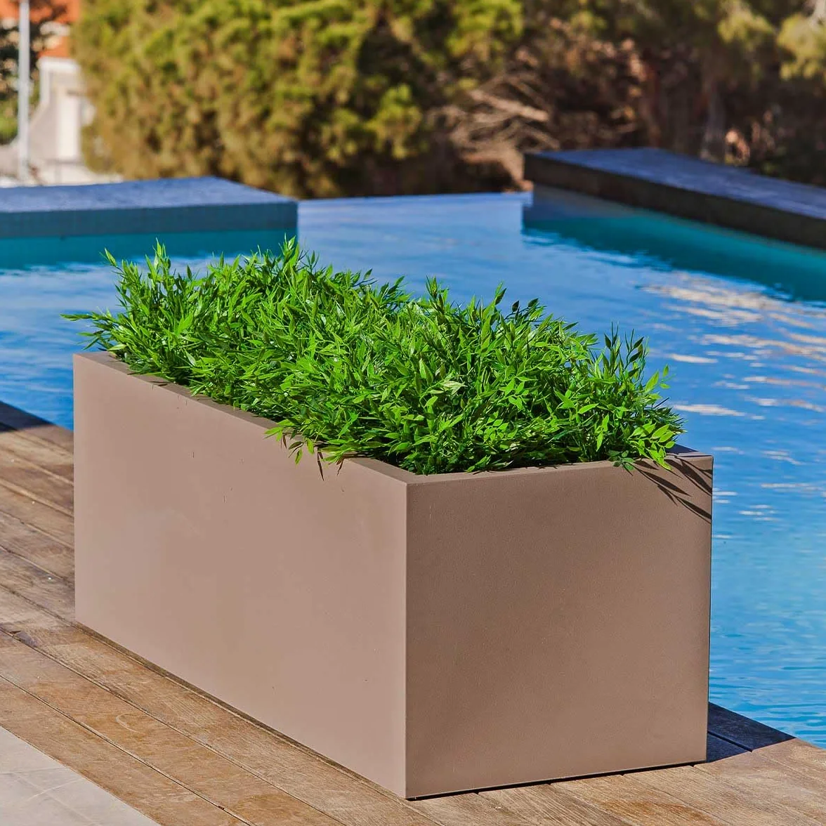 JARDINERA FIBRA 100CM X 35CM - .14 NEGRO