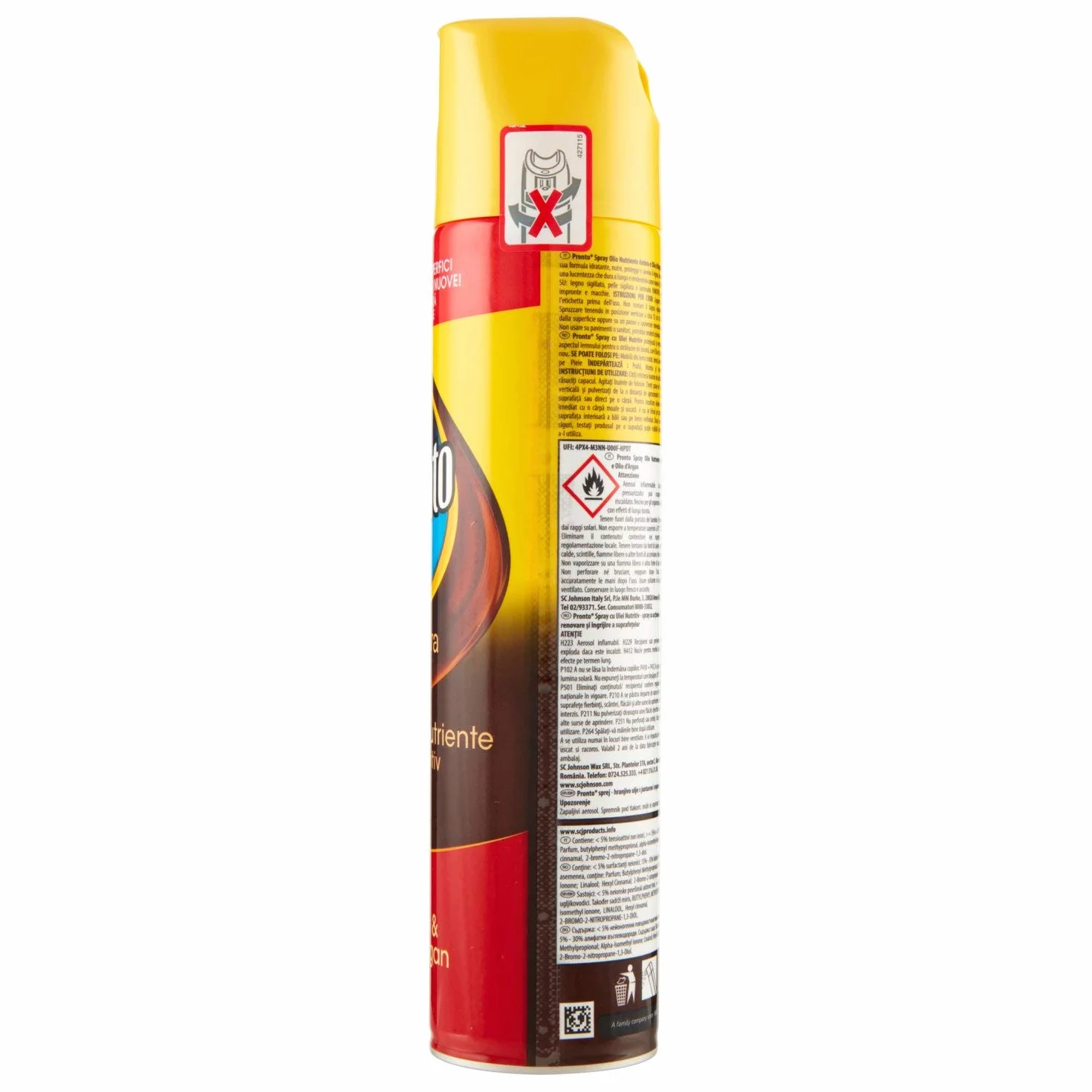 3 x Pronto ravviva Spray Ambra & Argan limpiador 300 ml Limpiador disparador