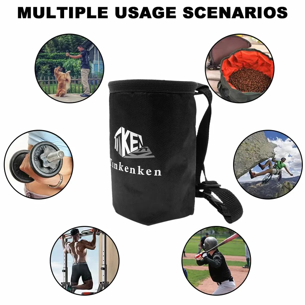 Bolsa magnesio Escalada Impermeable con Correa Ajustable Cintura y Bolsillo Cremallera