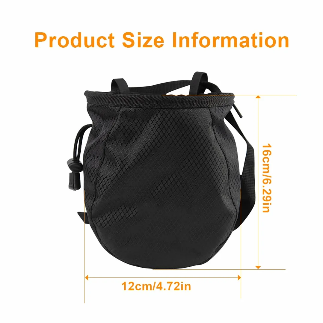 EIHI Bolsa de Magnesio para Escalada, Magnesera Dura y Fácil de Limpiar con Cinturón Ajustable