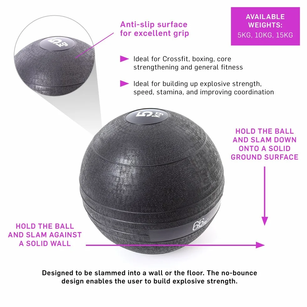 66FIT Pelota lastrada Negro