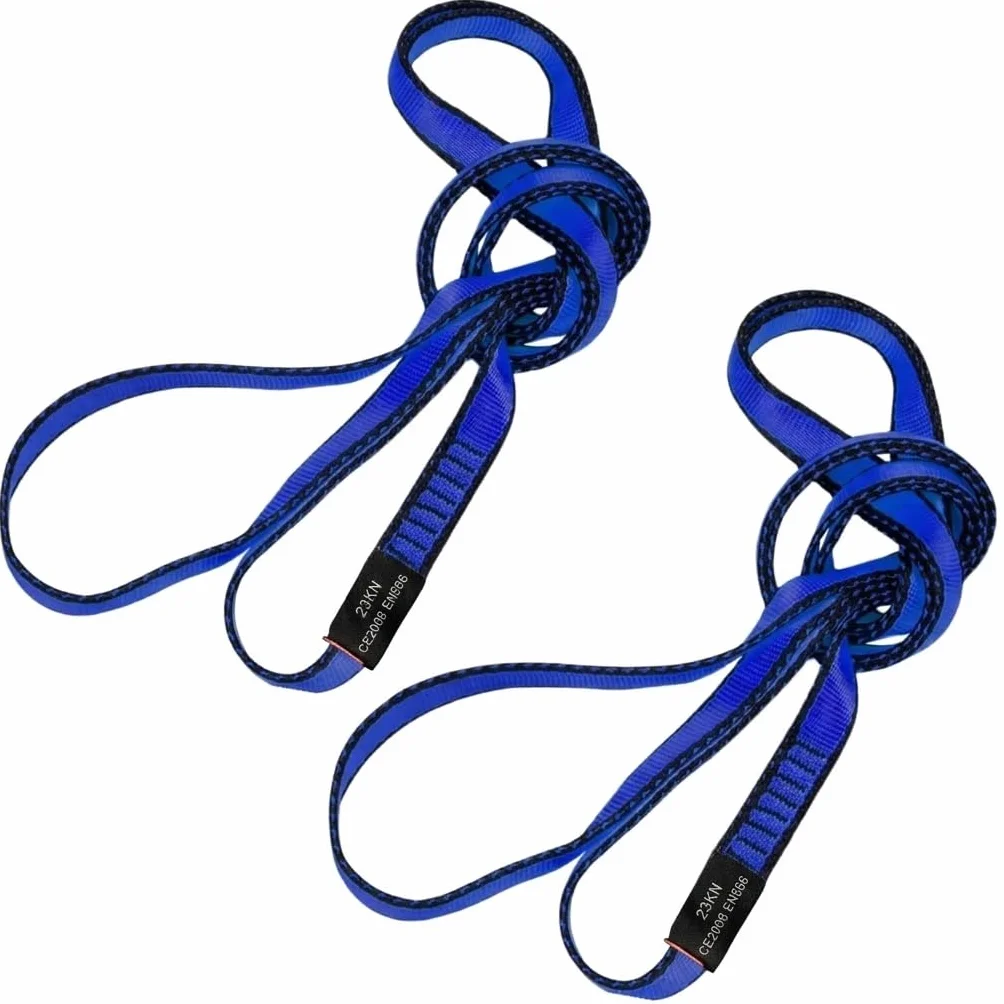 Correa para escalada LETTO & TAILOR 22KN 19 mm 60 cm / 120 cm nailon CE 2 unidades