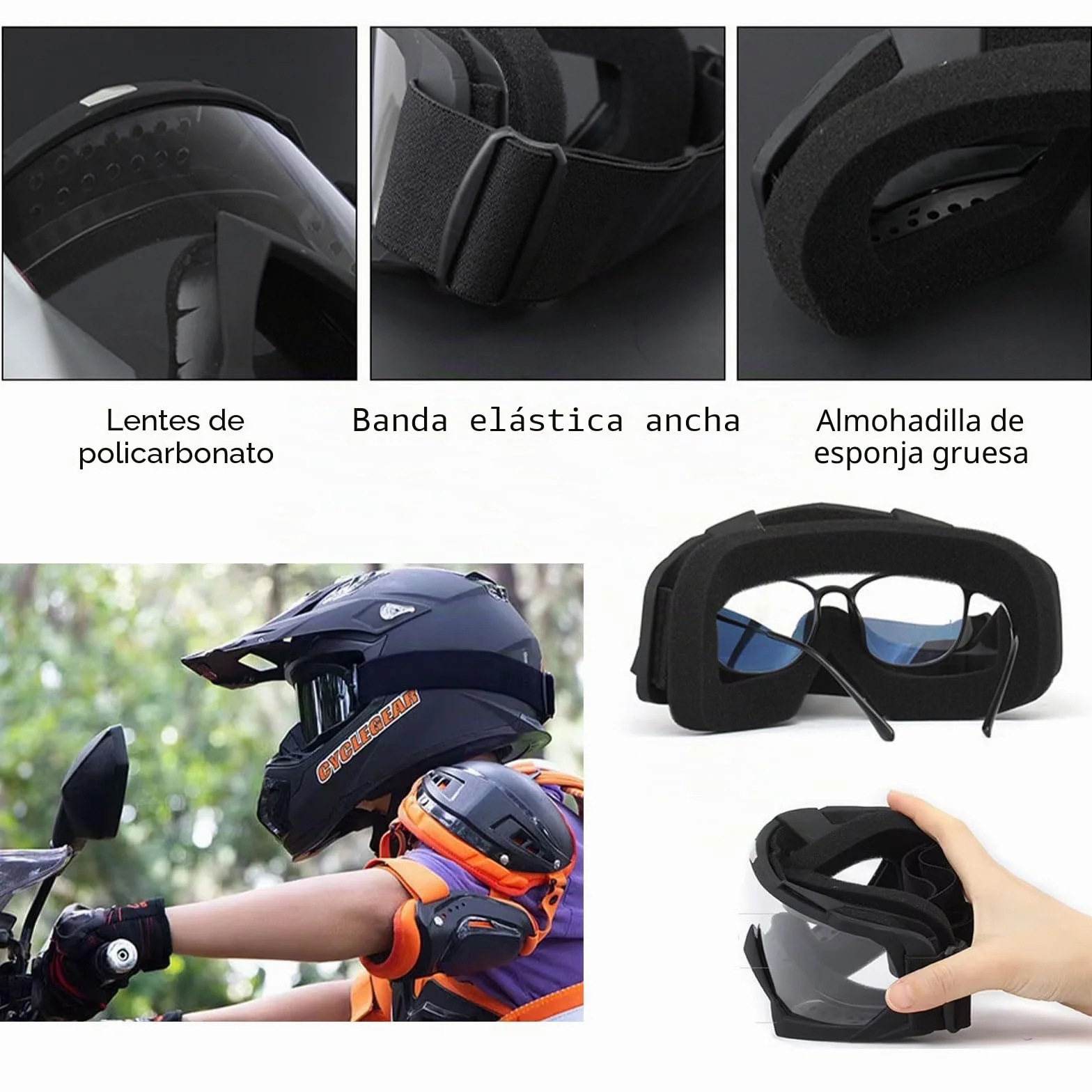 Gafas de Esquí y Snowboard a Prueba de Viento con Espejo para Montañismo
