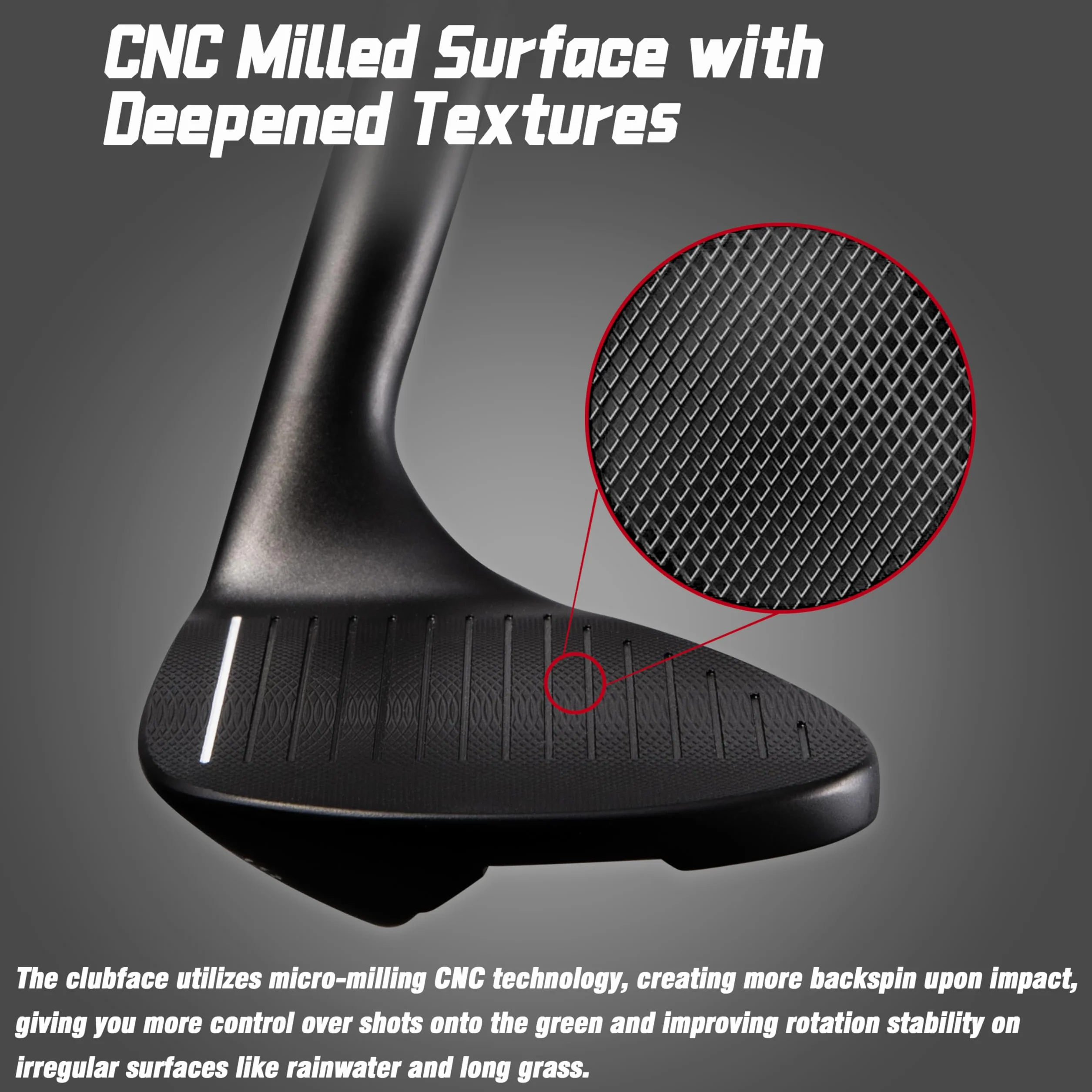 PGM Cuña de arena 72 grados para zurdos CNC Bunker Buster Golf