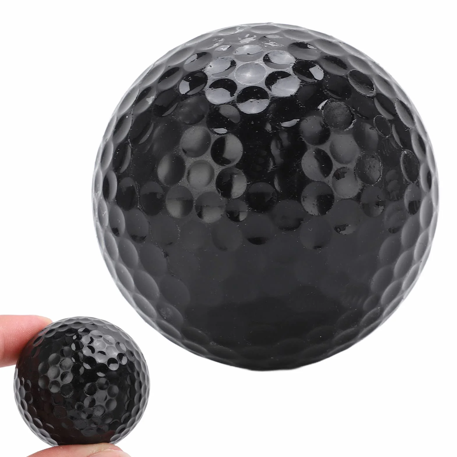 BuyWeek Pelotas de Golf flotantes 2 Capas Flotador Rango de Agua Pelota de Práctica Entrenamiento Negro