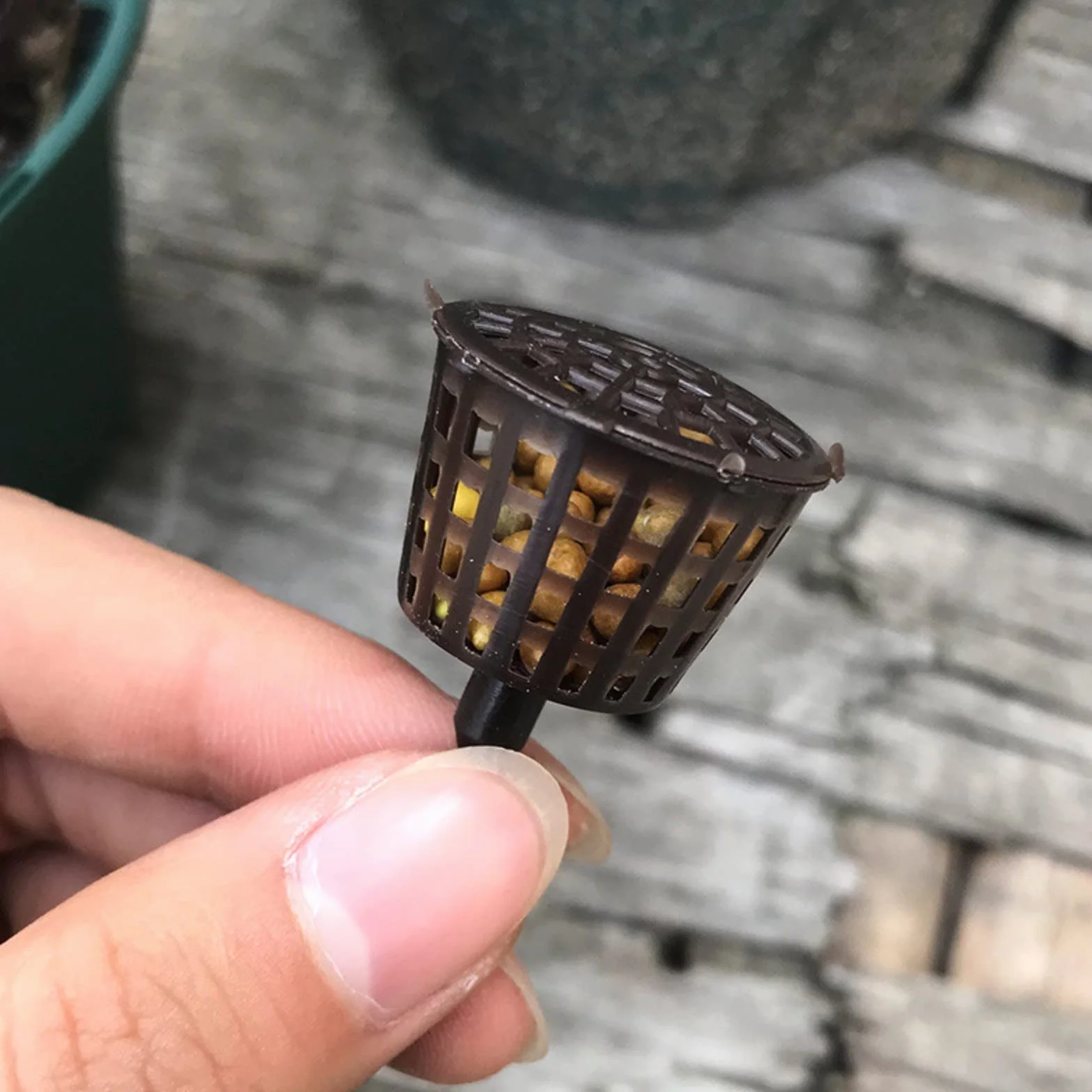 100 cestas de malla de fertilizante, orquídeas, fertilizante para jardín, bonsái, cesta de abono para bonsai jugosas orquídeas bonsái