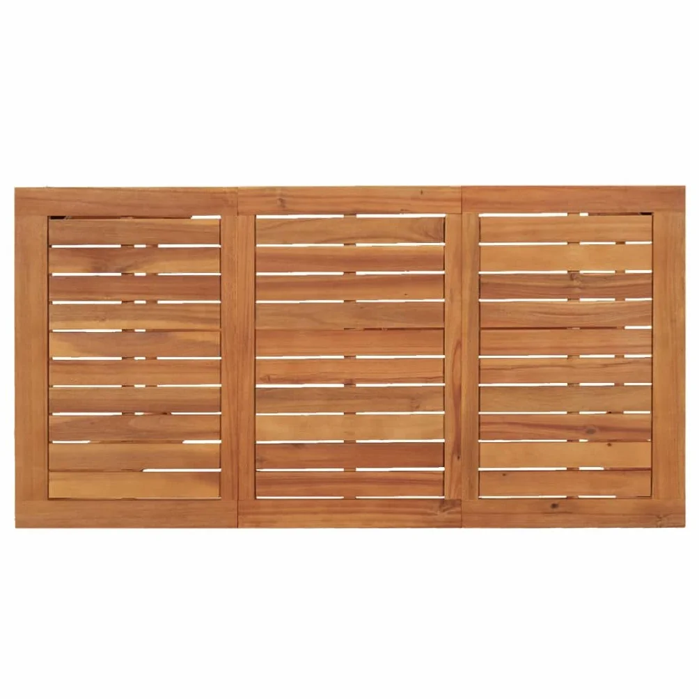 Willood Mesa y Taburetes Altos de Jardín 5 pzas, Juego de Muebles de Bar, Mesa Sillas Altas, Mesita Asientos Exterior, Madera Maciza Acacia