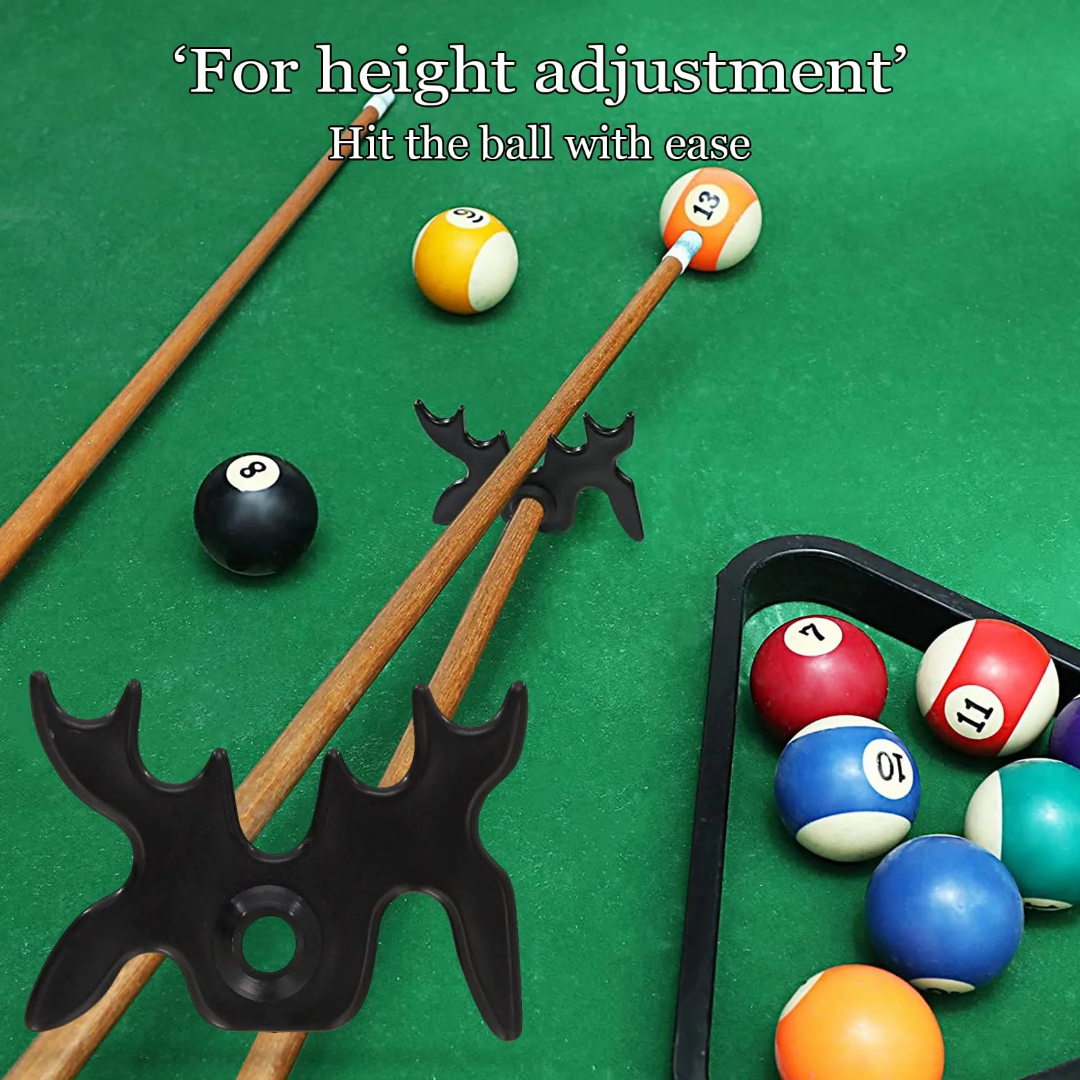 Puente para Tacos de Billar Cabeza de Billar Cue Stick Holder Pool Cue Bridge Head