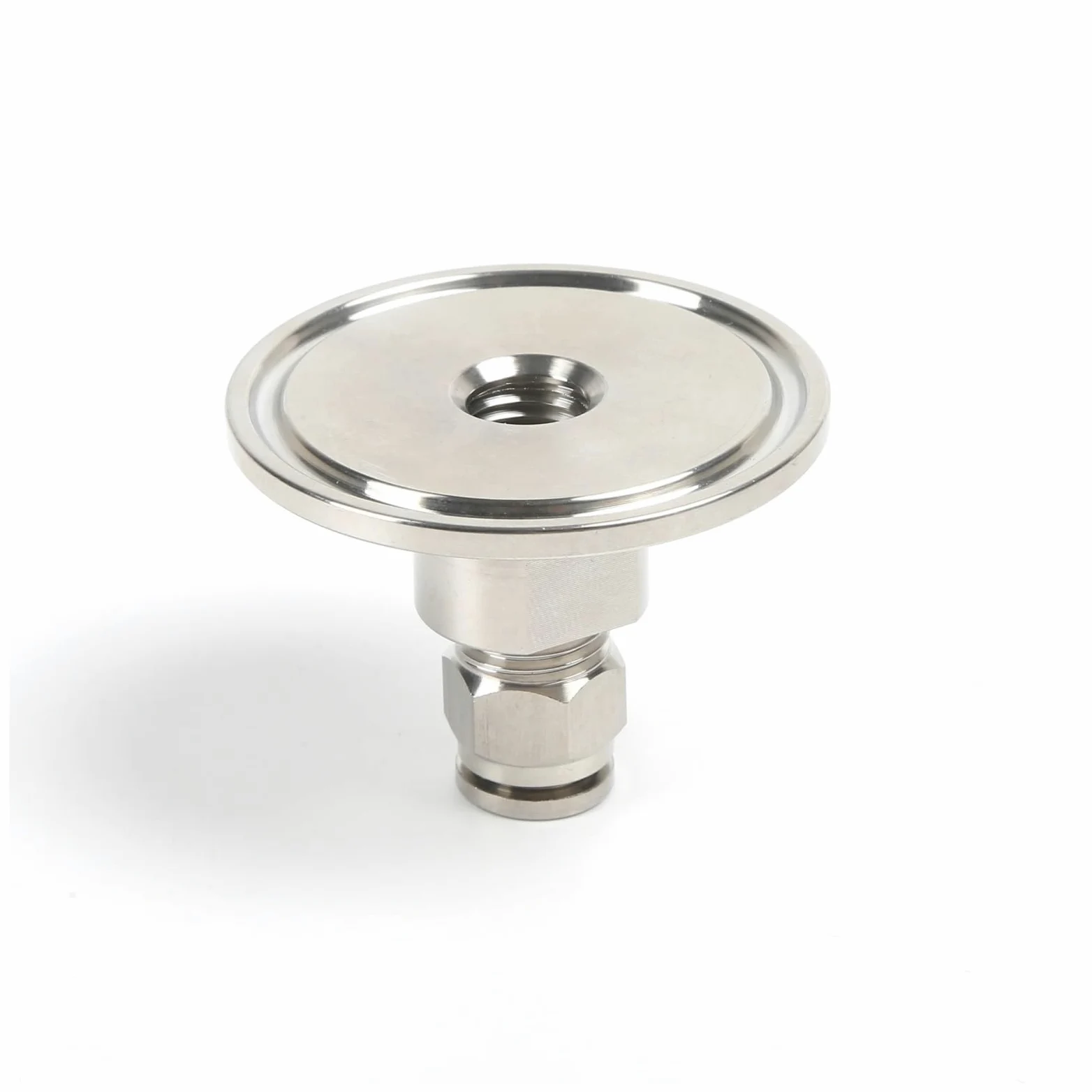 Adaptador Manguera Ducha Conector de Tubo neumático SS304 Tri Abrazadera TC25.2MM-77.5MM Accesorios for mangueras Aire PC 4MM-16MM Acero Inoxidable Push | TC64MM,16mm