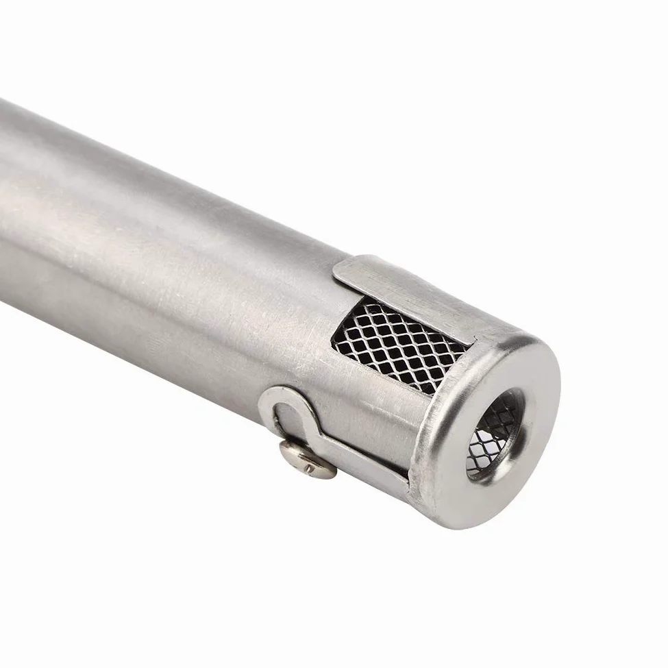 SIXRUN 4 Piezas Quemadores de Pipa para Barbacoa Tubo de Parrilla de Acero Inoxidable Ajustable Piezas de Repuesto Telescópicas de 30,5 a 44,5 Cm para Parrillas de Barbacoa Al Aire Libre Cocina para