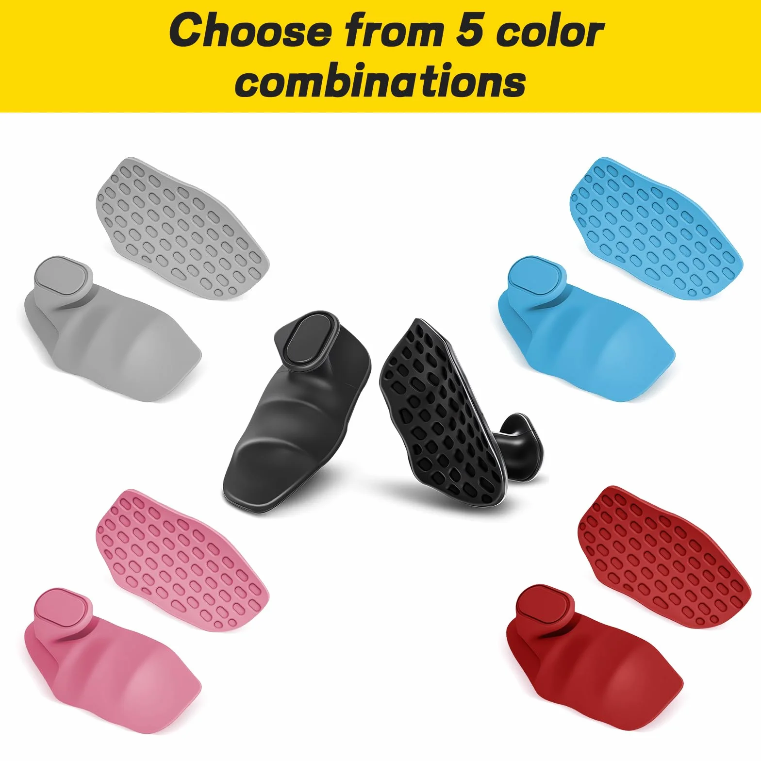 HUAFA Empuñaduras de Entrenamiento Antideslizantes, Almohadillas para Levantamiento de Pesas, Guantes Ergonómicos (Rosa)