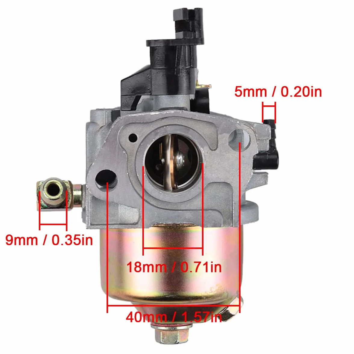 ZAMDOE Carburador 951-12705 para Troy-Bilt Storm 2410 2620 2100 soplador de Nieve, para Motor MTD 270-QU 952Z265-SUA ZS365-SUA, reemplaza a HUAYI 165S 165SA para carburador Stens 520-862