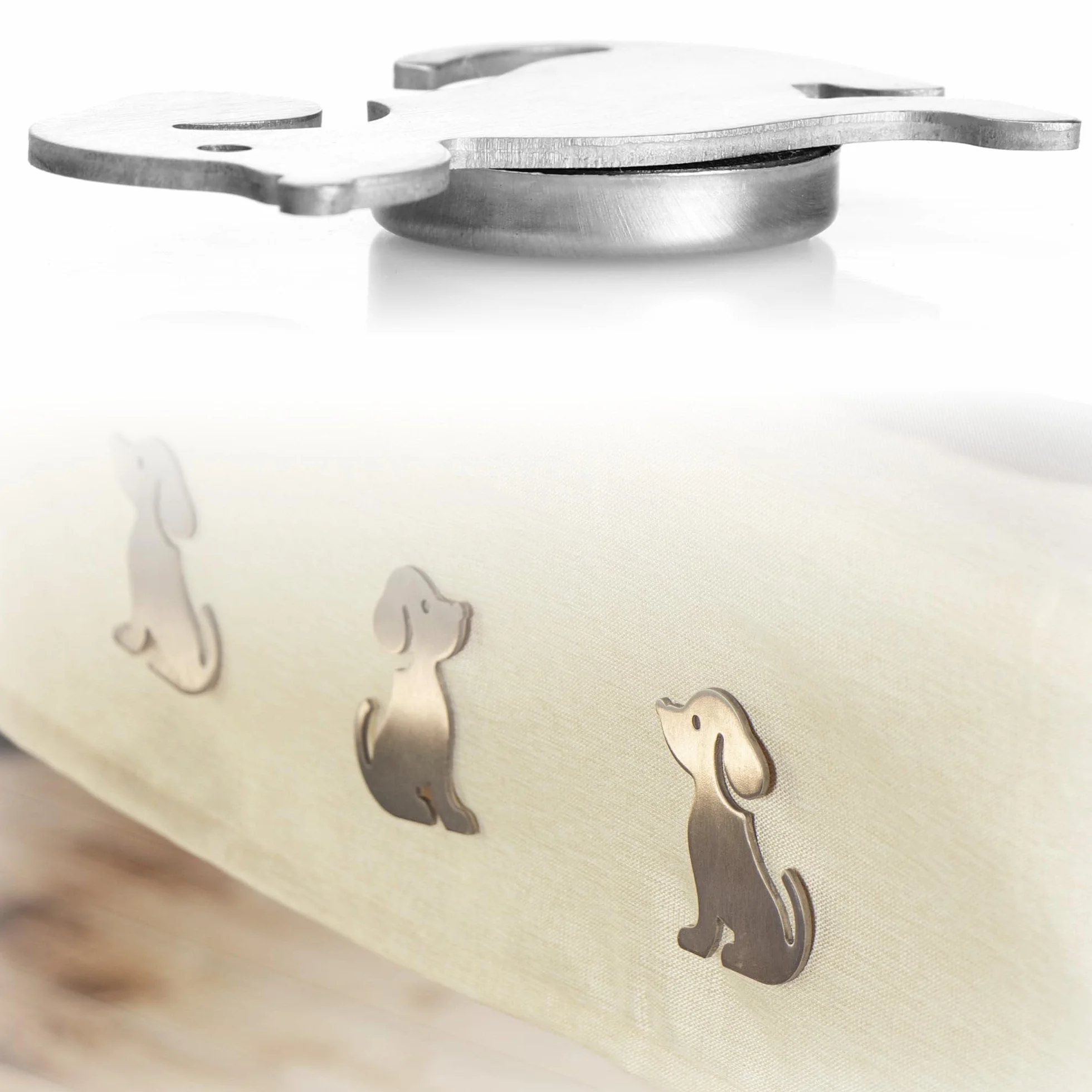 com-four® 8X Pesos Mantel magnéticos Acero Inoxidable - Pinzas Pesadas - Clips sujeción Mesa