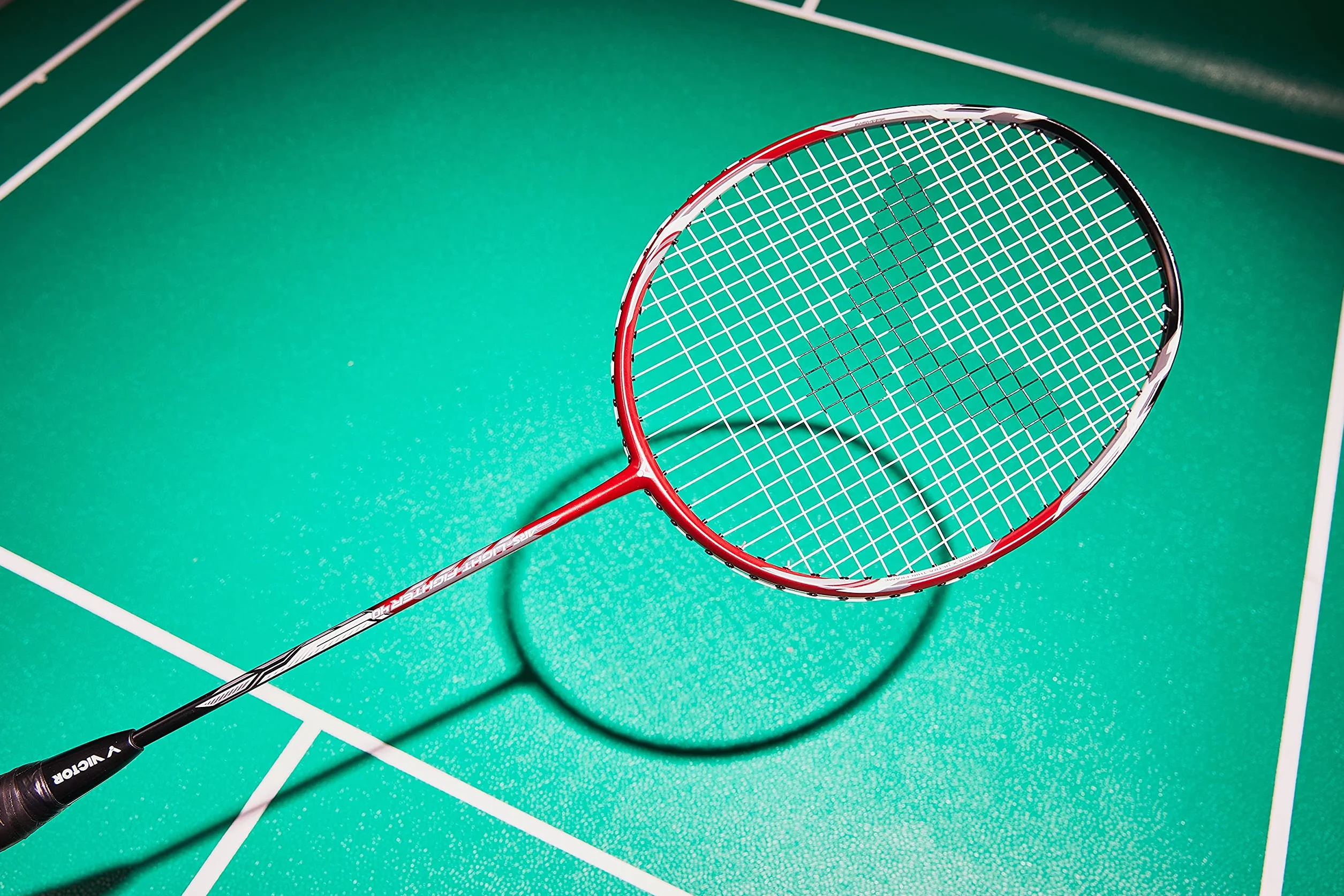 VICTOR Raqueta de bádminton Auraspeed Light Fighter 40 D Ultraligera Grafito
