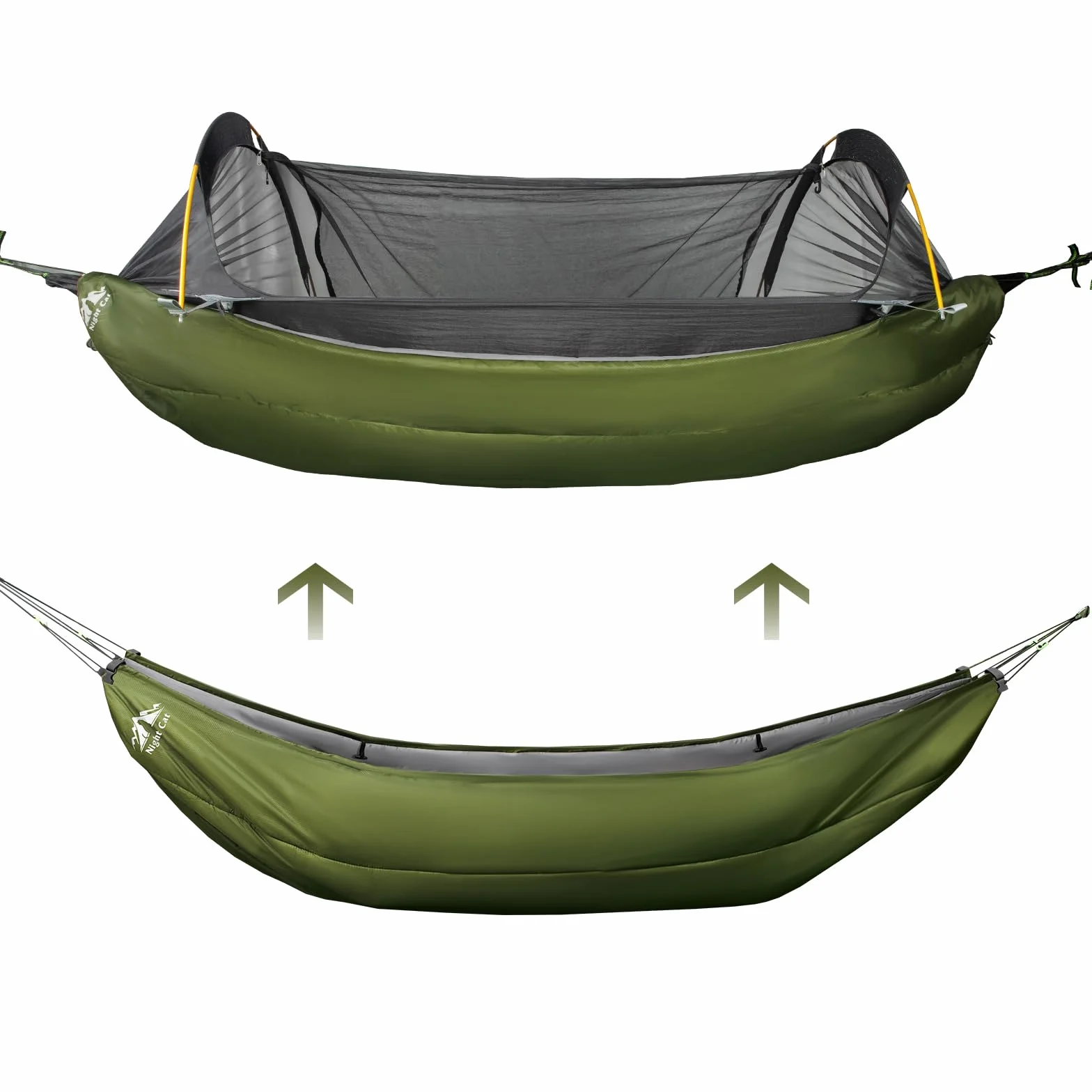 Night Cat Hamaca Underquilt Underblanket Verde Oscuro