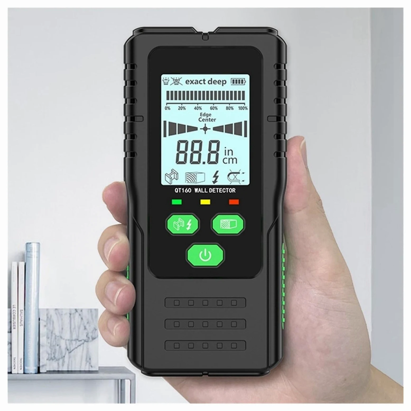 Detector Vigas Buscador De Vigas De Pared, Escáner, Buscadores De Vigas Magnéticas, Detector De Cables De CA De Tuberías De Vigas con Imán De Madera Y Circonio