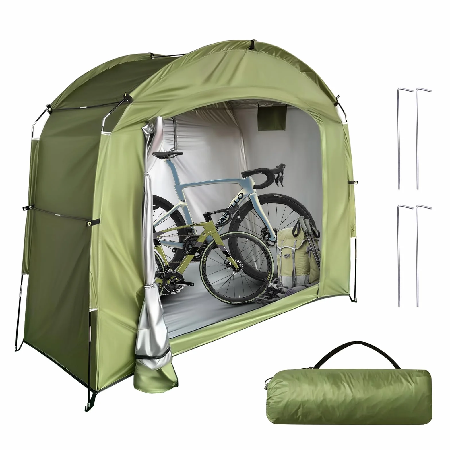 Tienda de campaña para bicicleta, portátil, tienda de herramientas para bicicleta, garaje, al aire libre, camping, jardín, tienda de campaña, tela Oxford 210D, para bicicletas, motocicletas