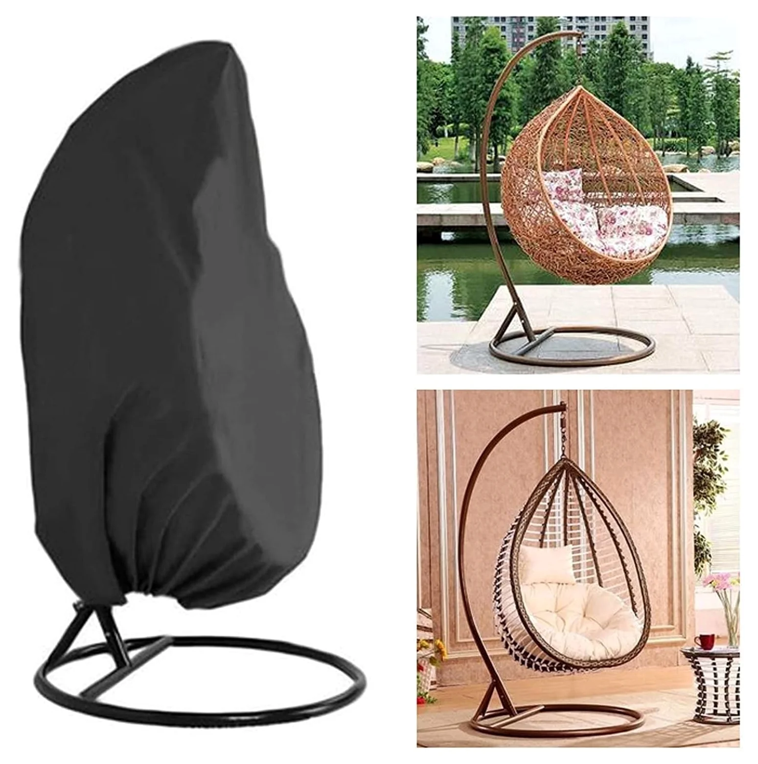 Funda Protectora For Silla Colgante Con Cremallera, Funda For Silla Flotante, Protección Impermeable For Silla Colgante, Cesta Colgante, Mecedora, Funda Protectora, 190 X 115 Cm Funda para silla de hu
