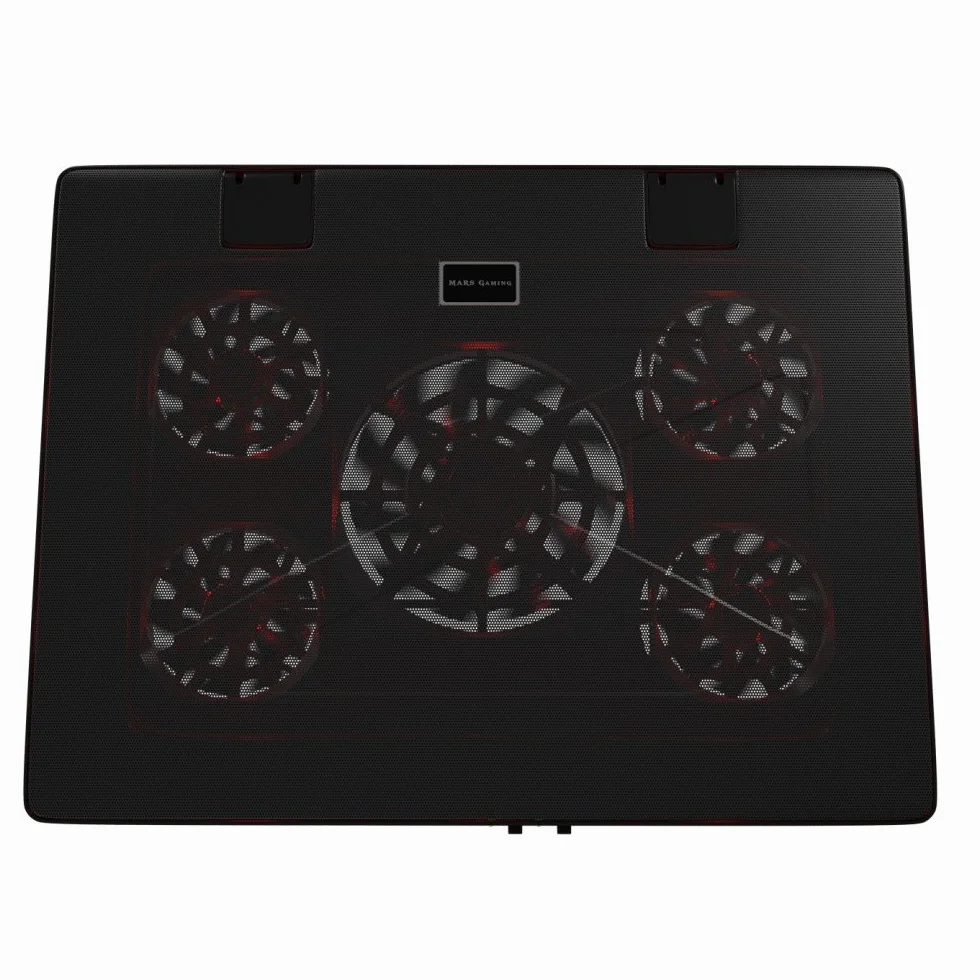 Mars Gaming MNBC2 Base PC 5 Ventiladores LED Roja 2 USB 2.0 17.35 Negro