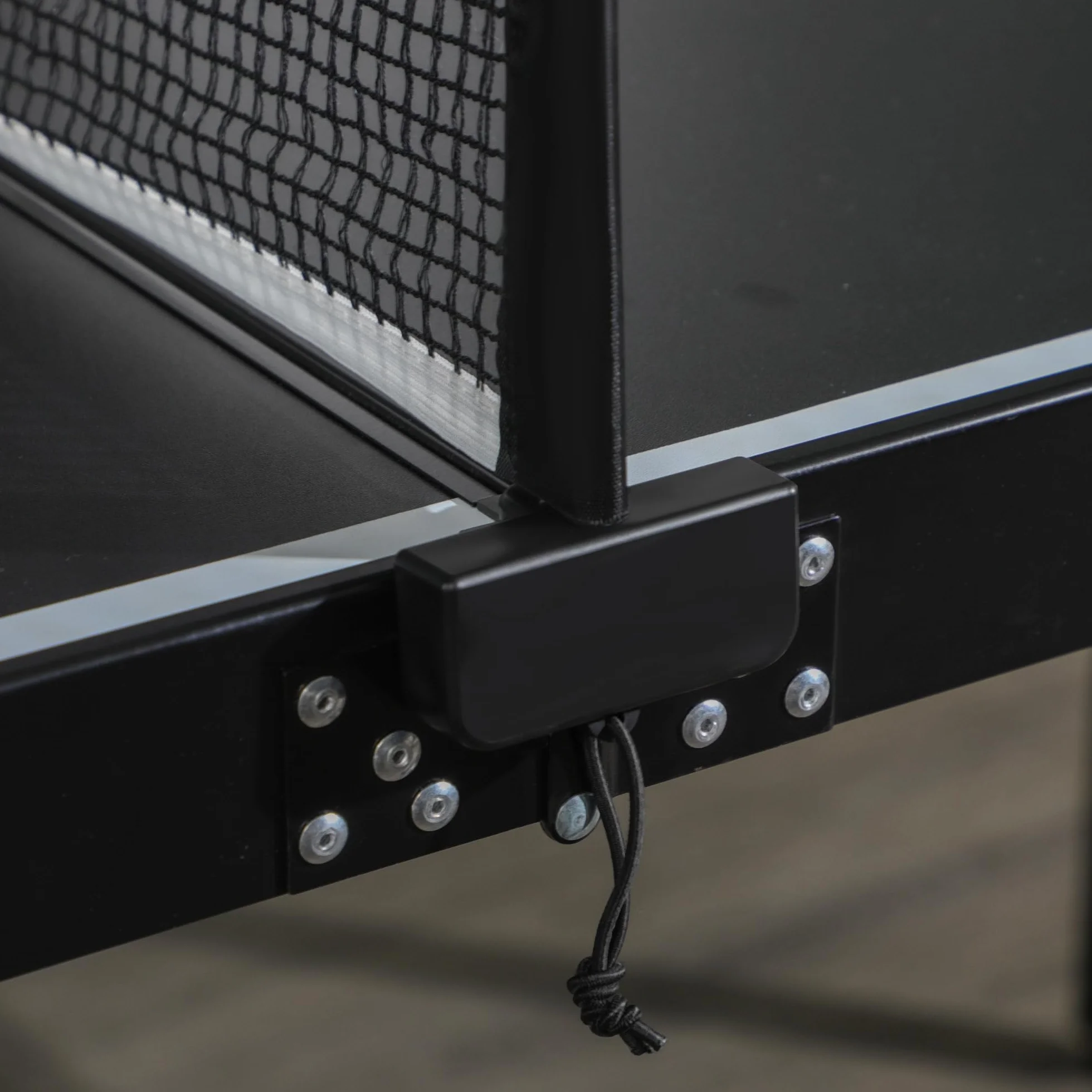 SPORTNOW Mesa de Ping Pong Plegable Aluminio 152x76x72 cm Negro