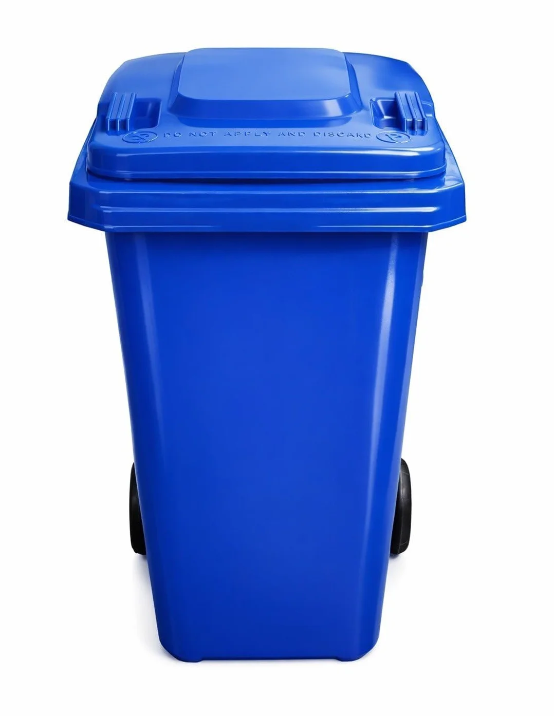 JARDIN202 - Contenedor de Basura Reciclables de Colores con Ruedas y Mango Antideslizantes | 120L, 240L, 360L, 800L y 1100L | 120 L (Azul)