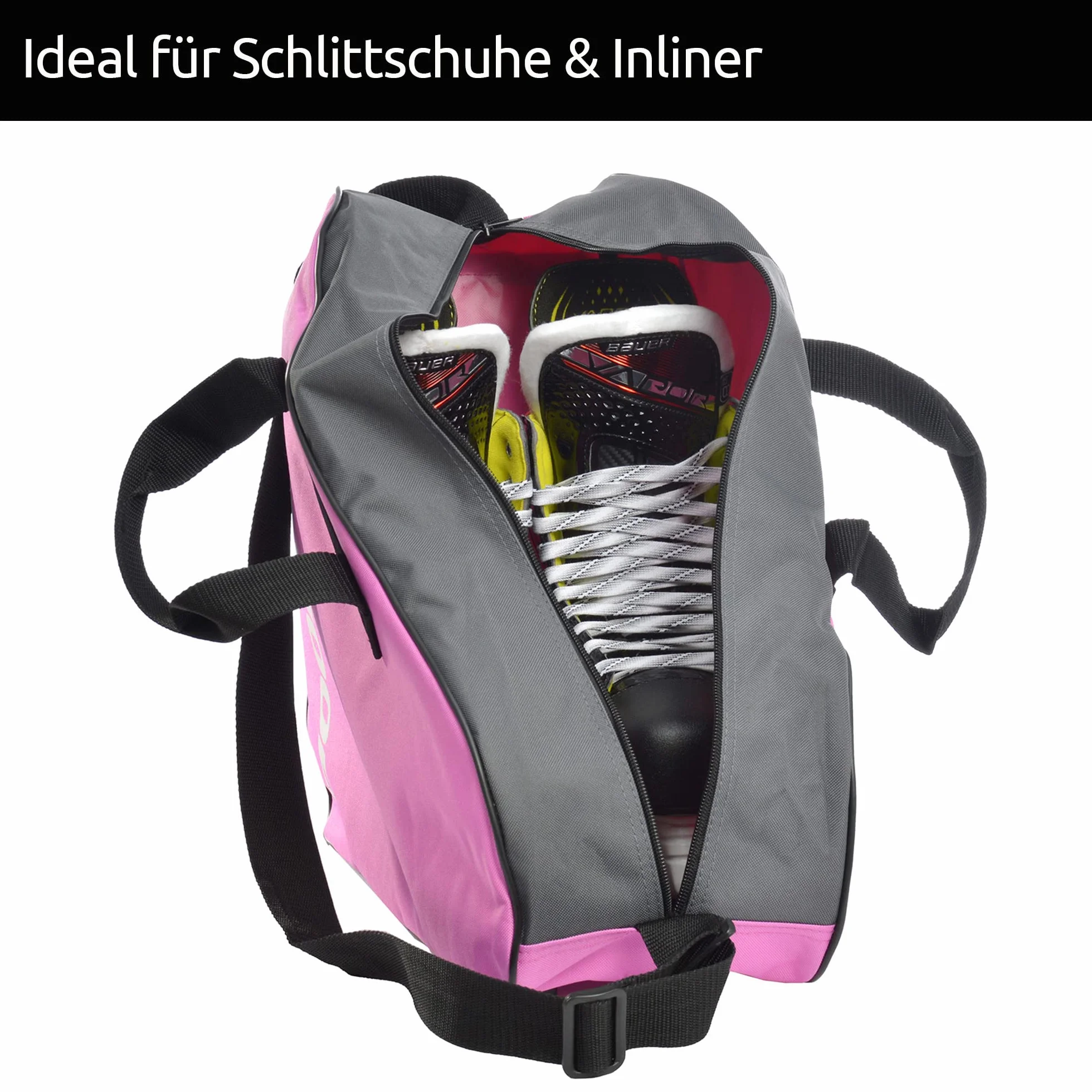 Sherwood Bolsa para Patines de Hielo 42x15x37 cm, Ice Skate Bag para Adultos y Niños