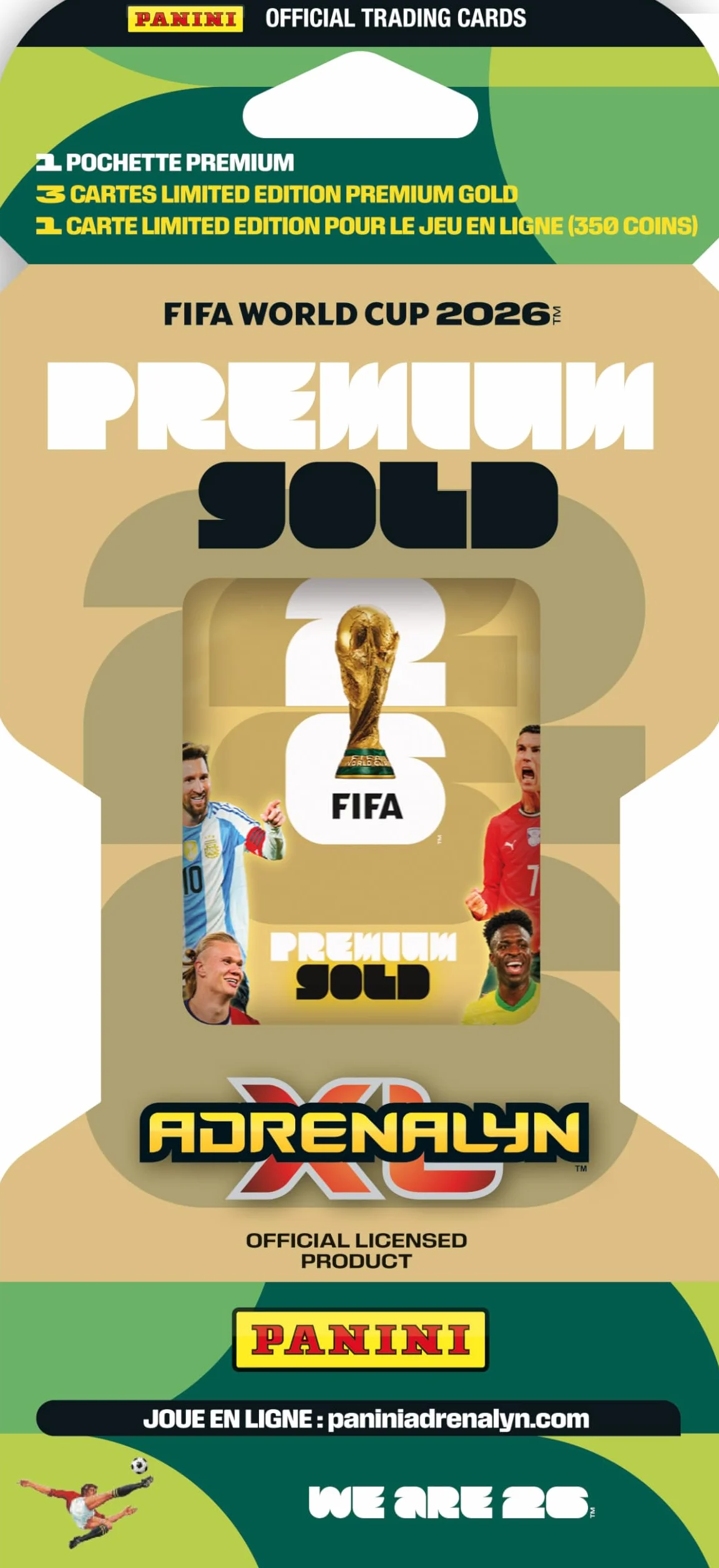 Copa Mundial FIFA 2026 Juego Tarjetas Comerciales Bolsa Premium 4 Edición Limitada