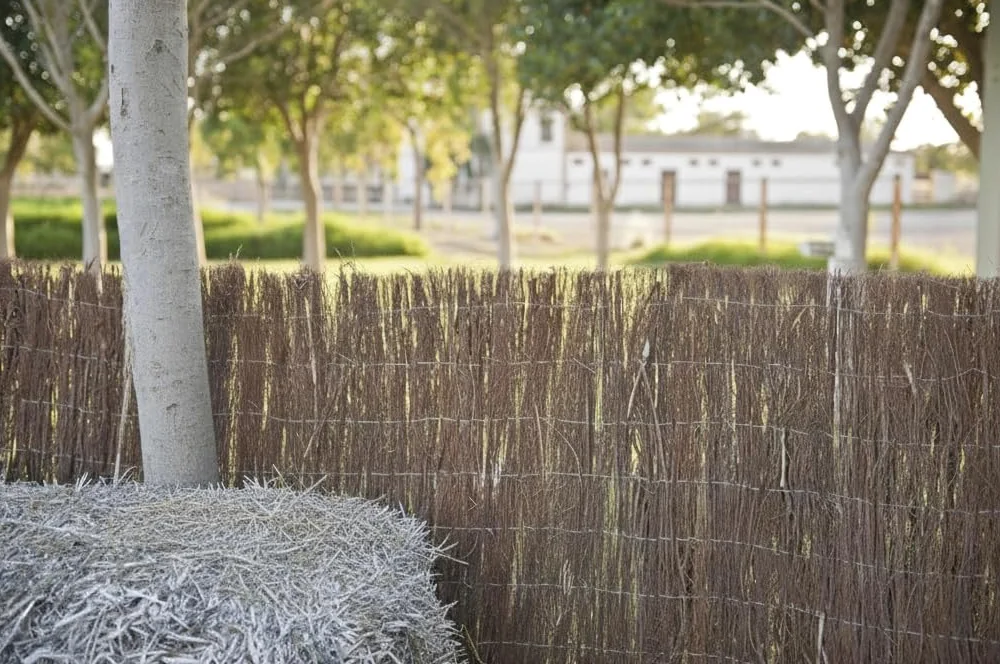 Suinga Brezo Jardin Ocultación 1,2x3 m | Cerramiento Natural de Brezo | Valla de Ocultación 90% para Jardin y Terraza 2,5-3 kg/m2