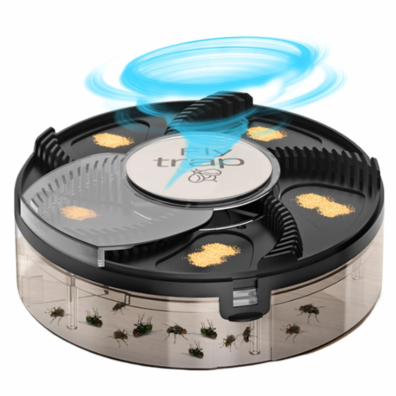 Catcher de Mosca, Trampa de Mosca eléctrica Automática Catcher USB Recargable Potente inofensiva Trap DESPETABLE del Segura ROTACIÓN SILENTE para LA Parte DE Cocina del Dormitorio