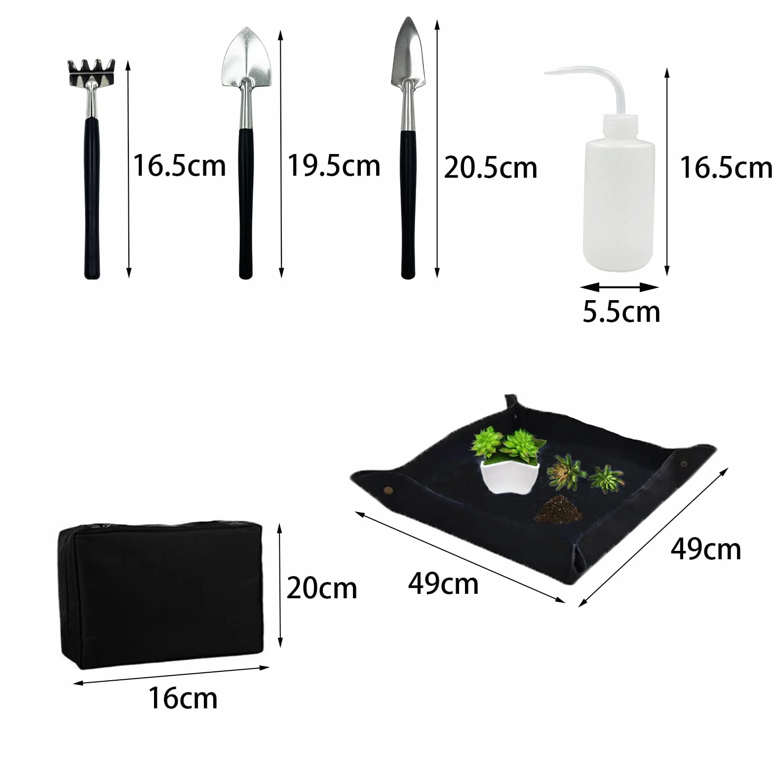 Juego de Herramientas para Bonsái,Herramientas para Plantas Suculentas Set,Mini Herramientas de Jardín para Trasplante,el Cuidado de Plantas en Miniatura