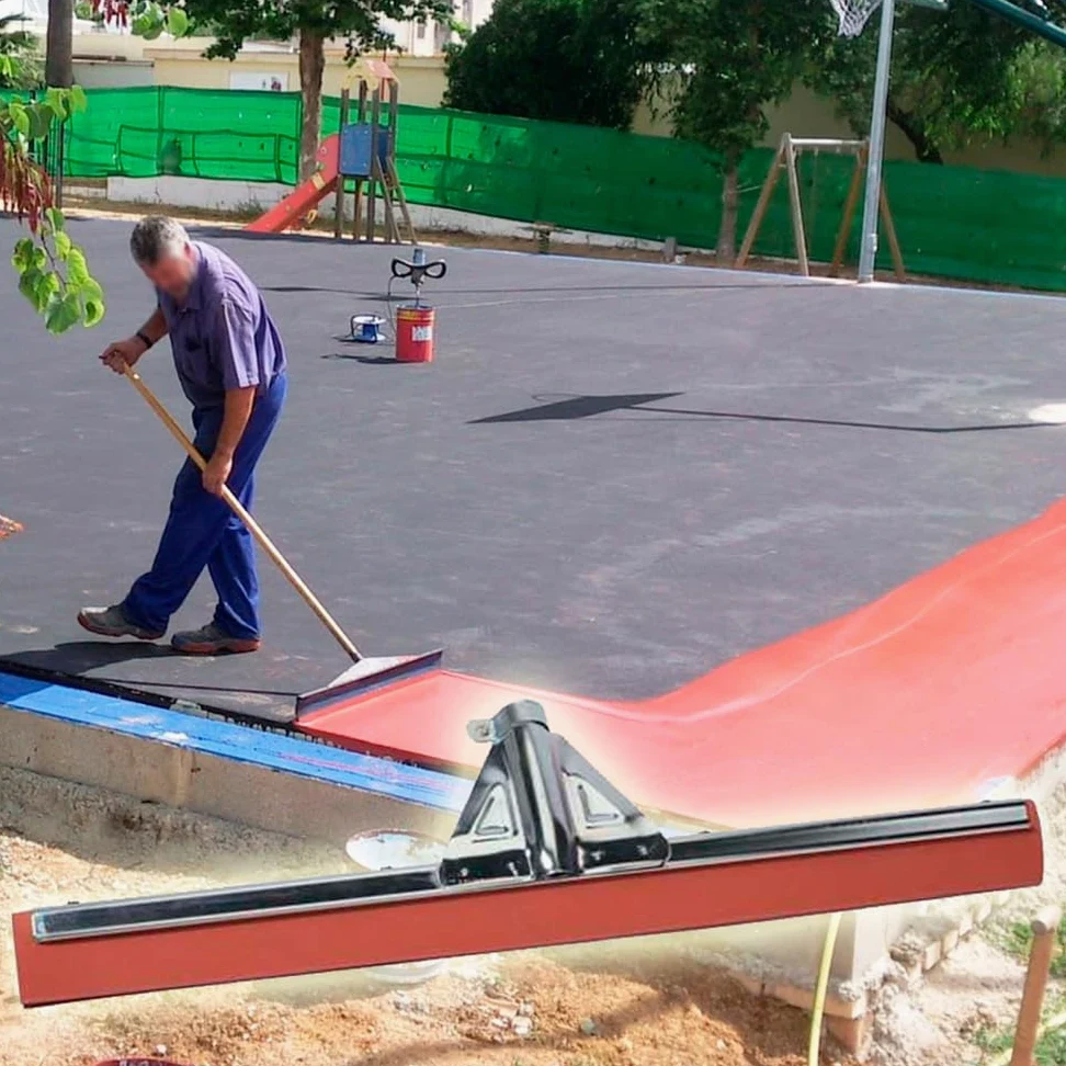 Rastrillo de Goma - Haragán 55cm Resinas Epoxi Poliuretano y Autonivelantes | Distribución uniforme del material. Resiste disolventes y productos químicos. Ideal para uso profesional.