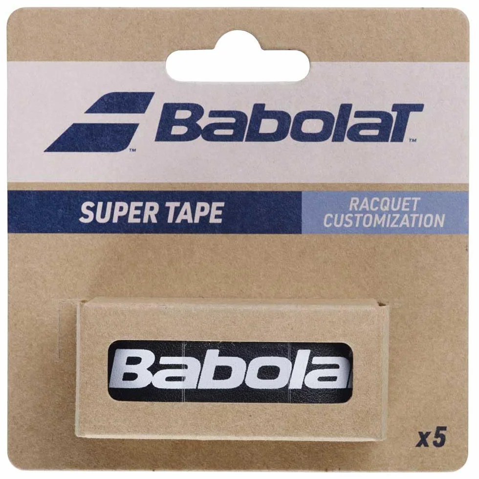 Babolat SUPER Tape X 5 Cinta protectora para marco de tenis negro