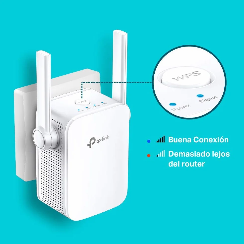 TP-Link RE305 Repetidor WiFi AC1200 Doble Banda 5 GHz 2.4 GHz Amplificador Extensor Modo AP WPS Puerto Ethernet Blanco