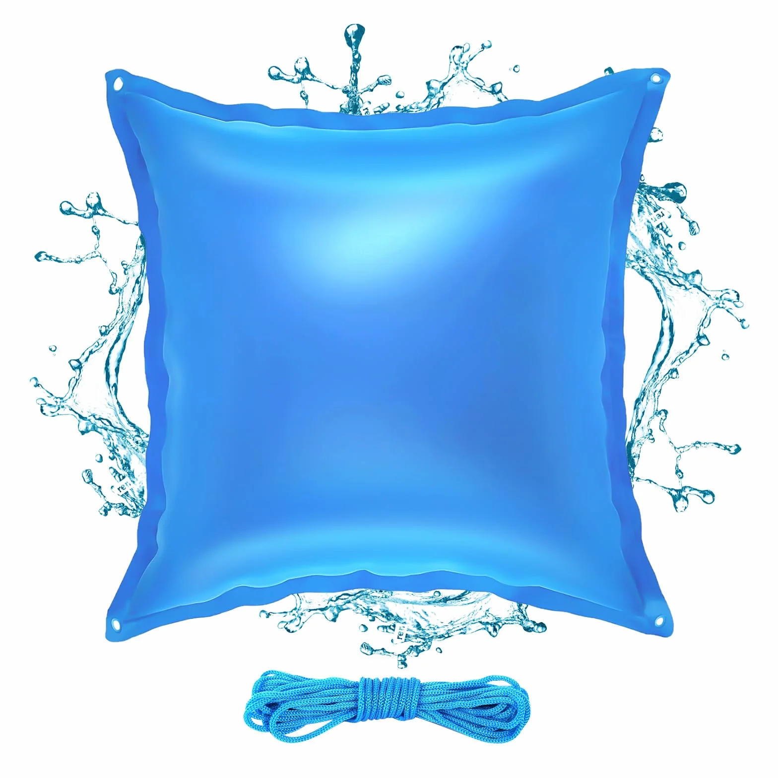 Cojín de piscina de invierno, 120 x 120 cm, cojín de aire para piscina, cojín de aire rectangular, cojín de aire para piscina de invierno, cojín de aire para piscina resistente al invierno