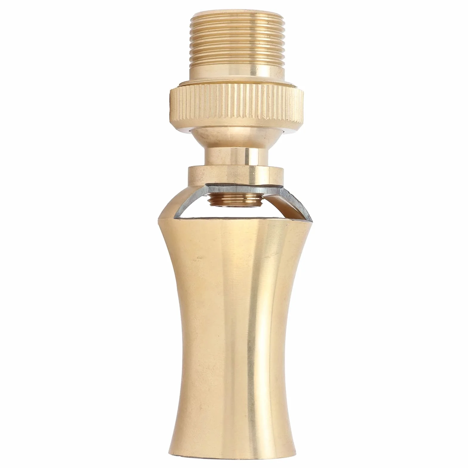 Cabezal de pulverización de chorro de dirección ajustable de latón, boquilla de fuente de agua de cedro de torre de hielo Cabezal de pulverización Aspersor(G1/2 Female Thread G3/4 Male Thread 25mm)