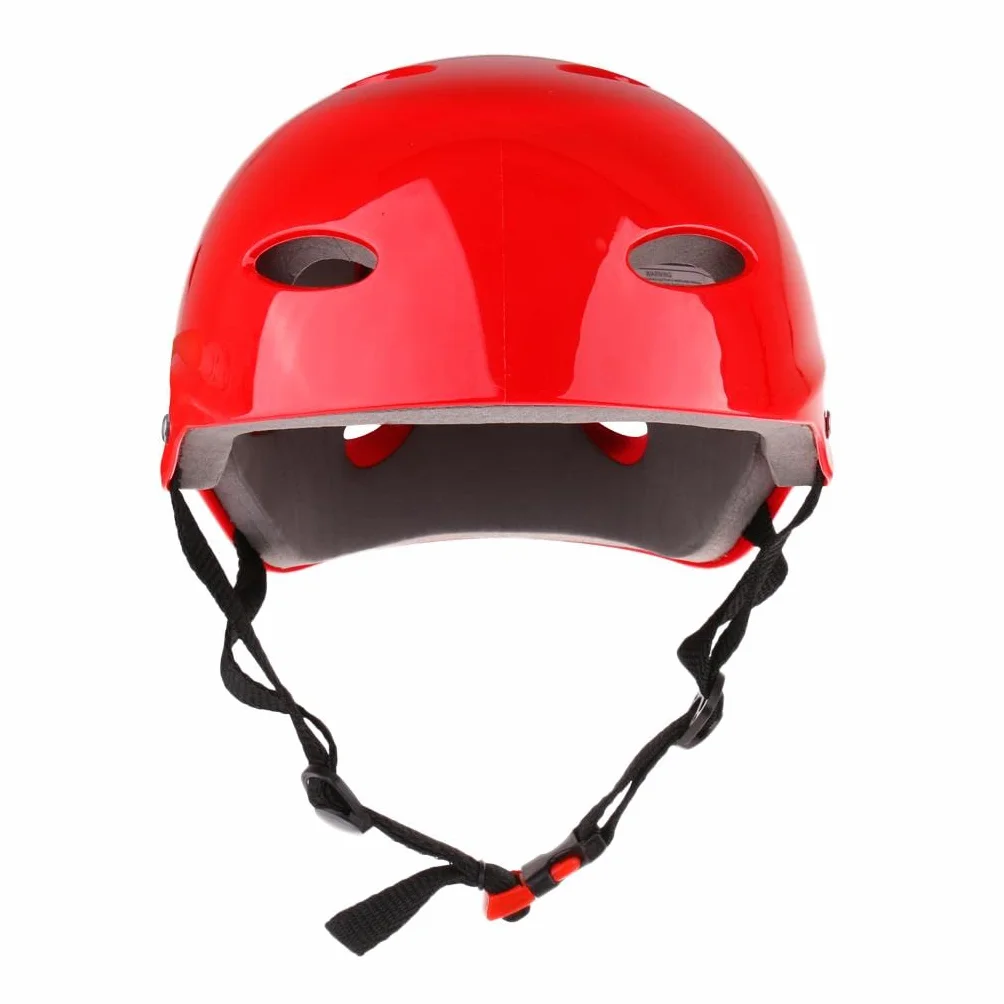 Casco de seguridad para deportes acuáticos wakeboard kayak talla L rojo
