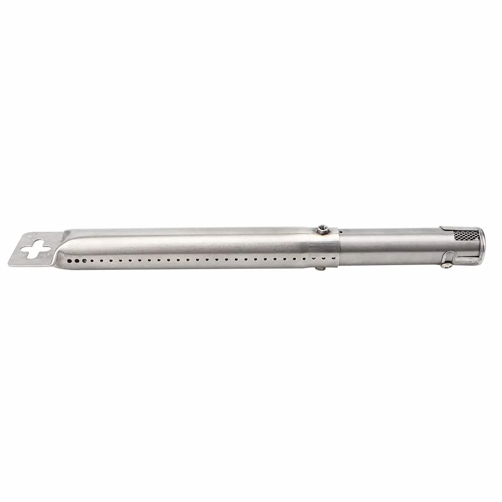 SIXRUN 4 Piezas Quemadores de Pipa para Barbacoa Tubo de Parrilla de Acero Inoxidable Ajustable Piezas de Repuesto Telescópicas de 30,5 a 44,5 Cm para Parrillas de Barbacoa Al Aire Libre Cocina para
