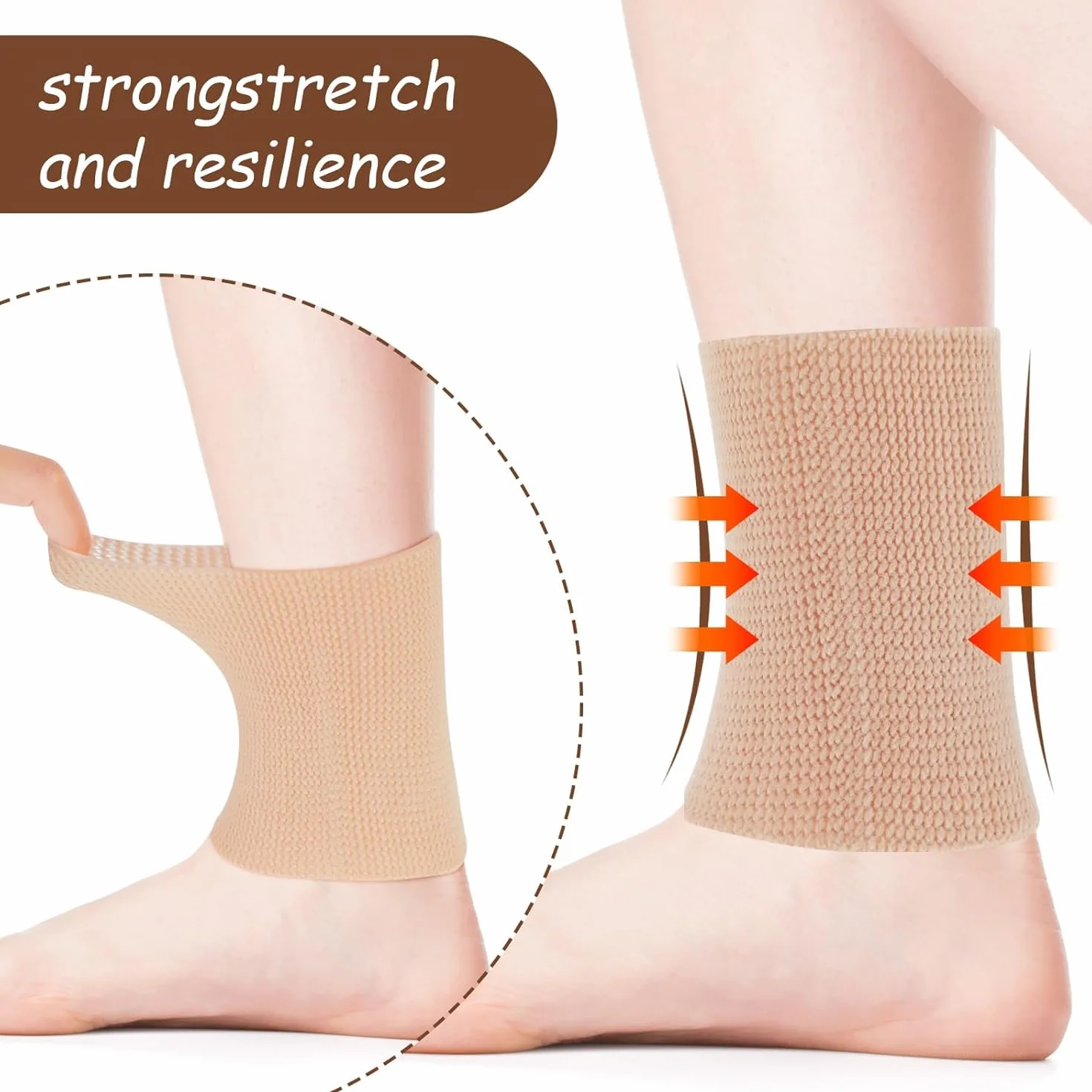 Calcetines Acolchados para Patines con Protección de Tobillo para Patinaje sobre Hielo
