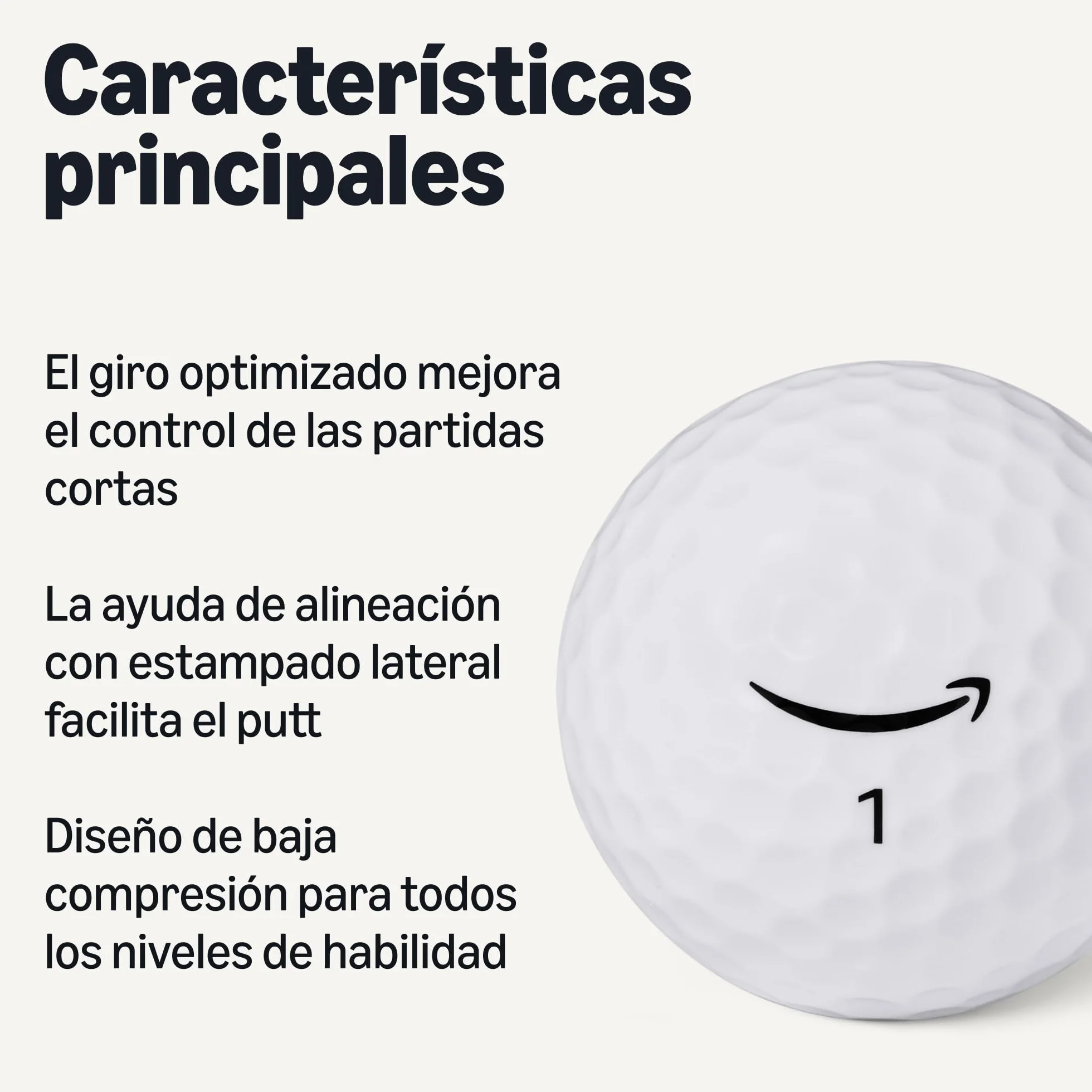 Amazon Basics Pelotas de Golf Núcleo Blando