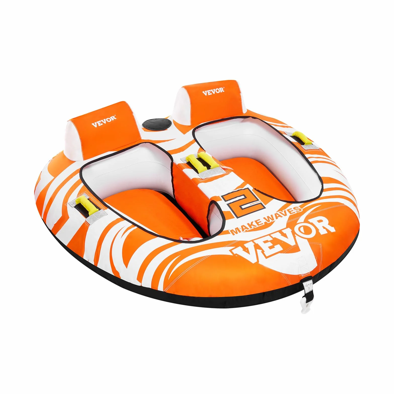 VEVOR Flotadores Remolcables 2 Personas para Botes Cabina Nailon 840D 1590x1665x630 mm
