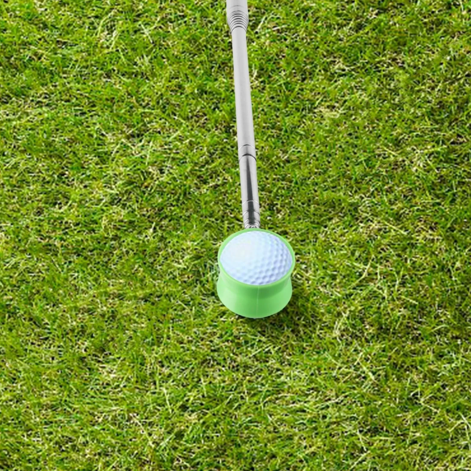 Recuperador de pelotas de golf telescópico de acero inoxidable 9 pies 12 pies herramienta extensible antideslizante