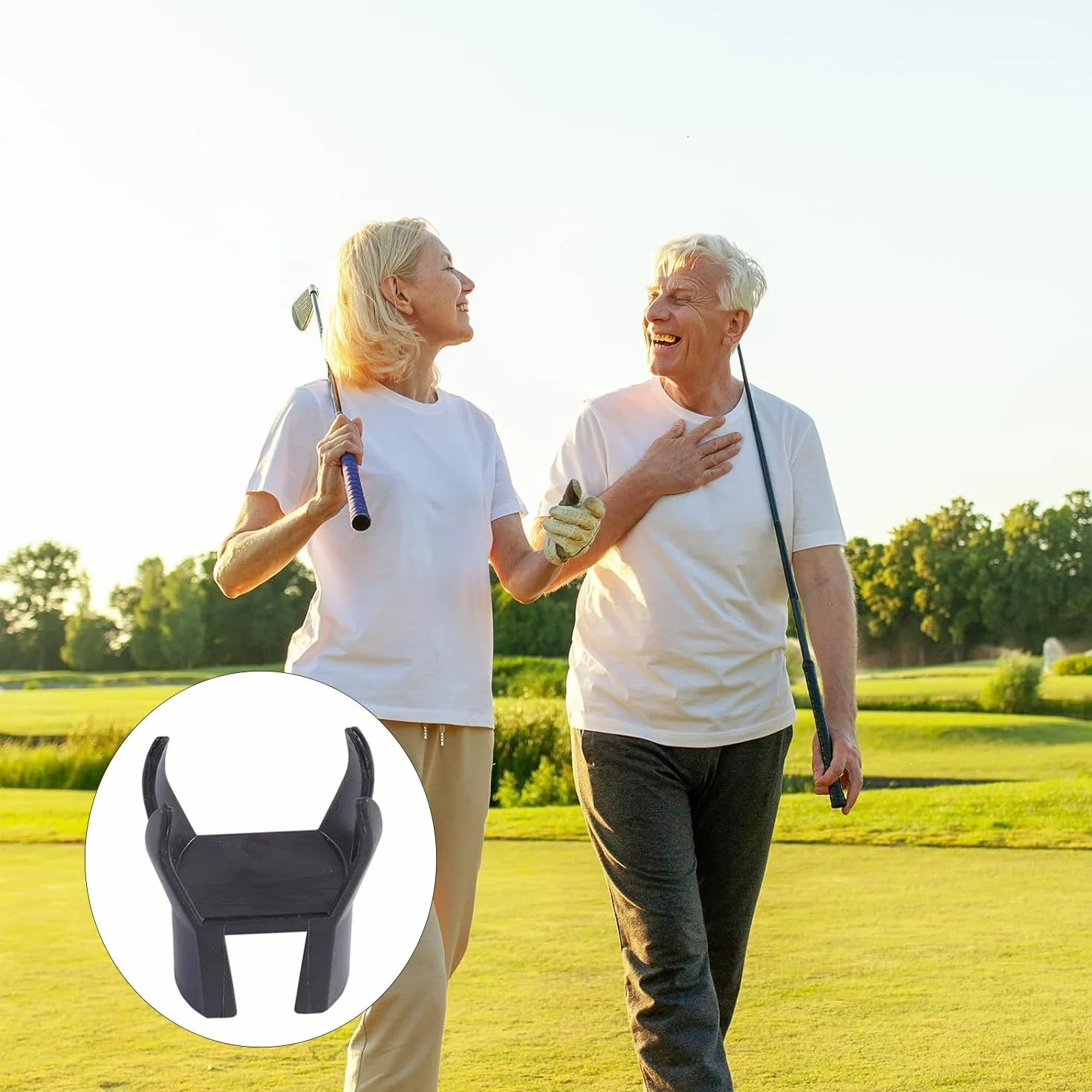 Recogepelotas de Golf 5 Piezas - Herramienta de 4 Garras con Accesorio Putter para Campo