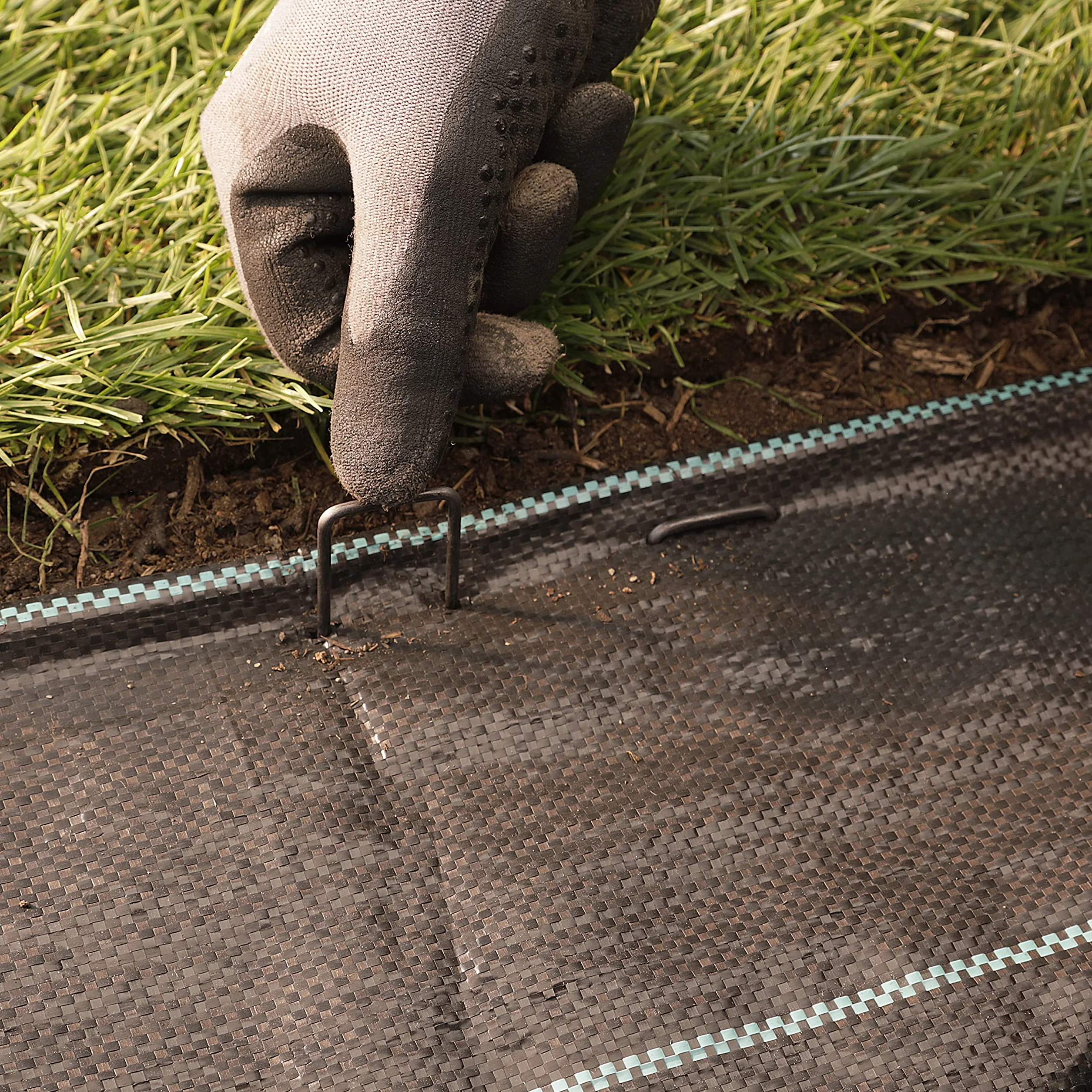 GardenMate Paquete de 50 Pinzas de Seguridad de jardín de Acero Multiusos en Forma de U de 150 mm, Ideales para asegurar Tela de Malas Hierbas, Tela de Paisaje, Redes, láminas de Suelo y Forro Polar,