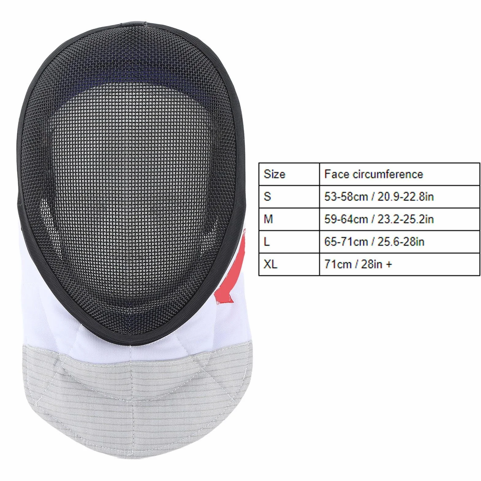Naroote Máscara Protectora de Esgrima Talla M Negro