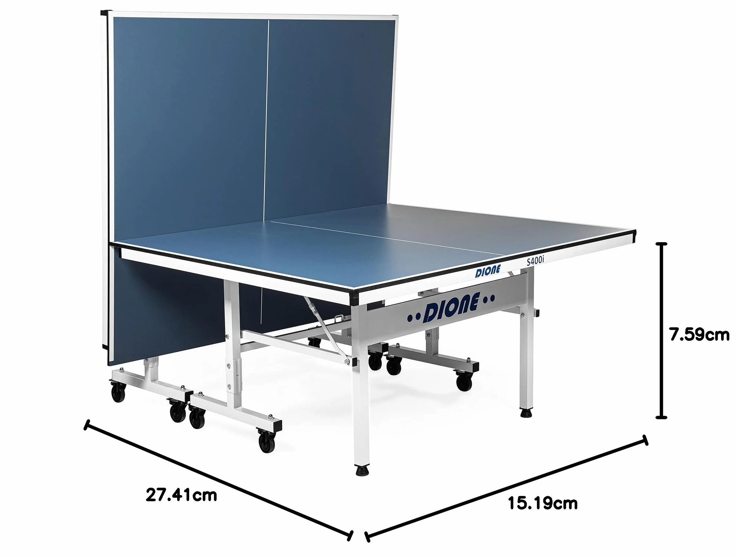Dione S400i Mesa de Ping Pong Tenis de Mesa Azul 274 x 152 x 76 cm 70 kg