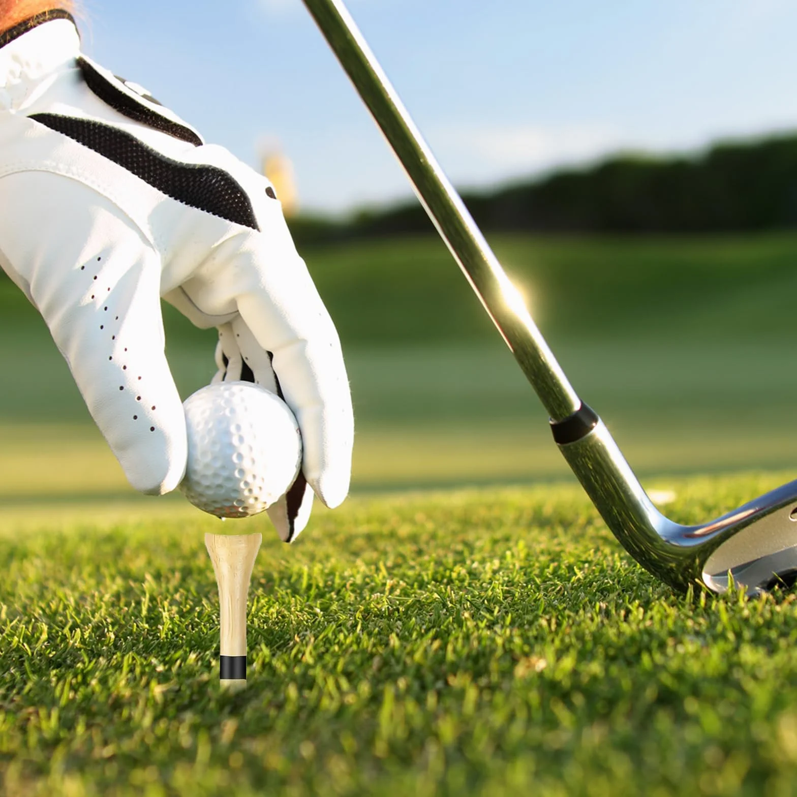 Tees de Golf 83mm Madera Multicolores Accesorios para Golfistas Aficionados y Profesionales
