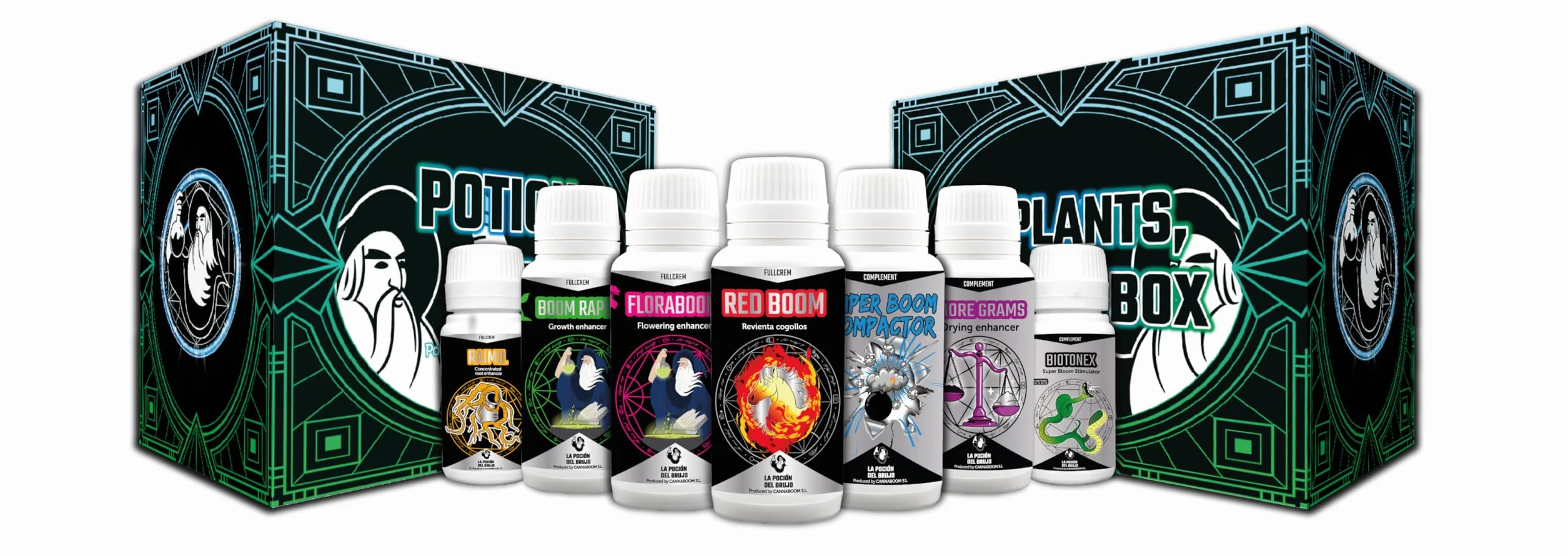 Potion Box Cannaboom – Kit de Cultivo Indoor Completo para Principiantes – Fertilizantes y Tabla de Cultivo para Interior