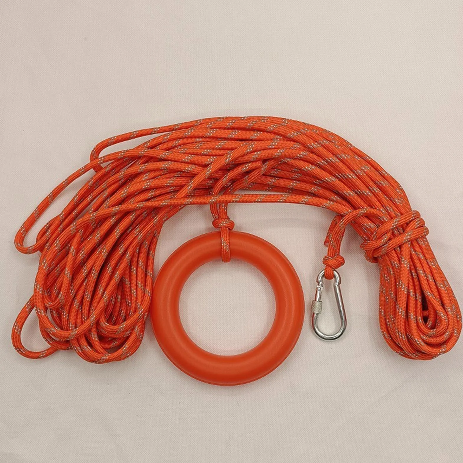 Cuerda de Rescate acuático Reflectante 16 m 500 kg Resistencia a la tracción Flotante para Rafting
