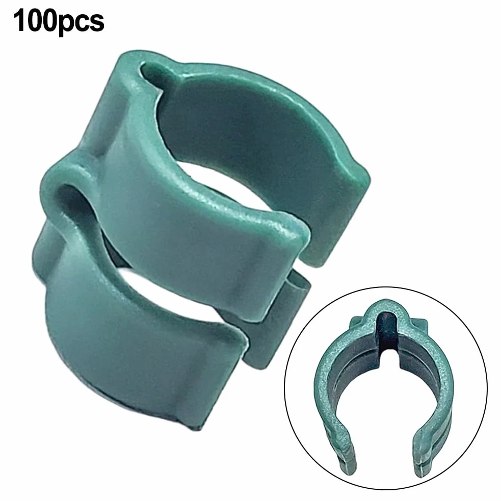 ZYWUOY Clips de película de invernadero, hebillas de plástico de agarre seguro para tuberías de 16 mm, cierres resistentes a la intemperie para tiendas de campaña y toldos al aire libre